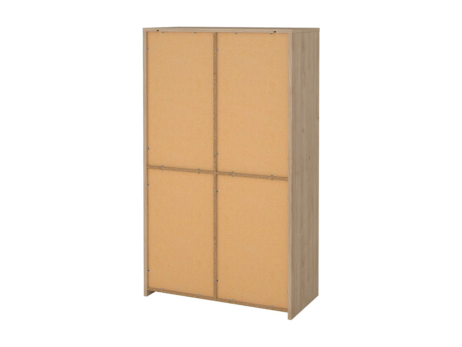 Dvecin vitrinekast, Vitrinekast, Multifunctionele vitrinekast, Woonkamerdressoir, 100x48 h170 cm, Eiken en Wit