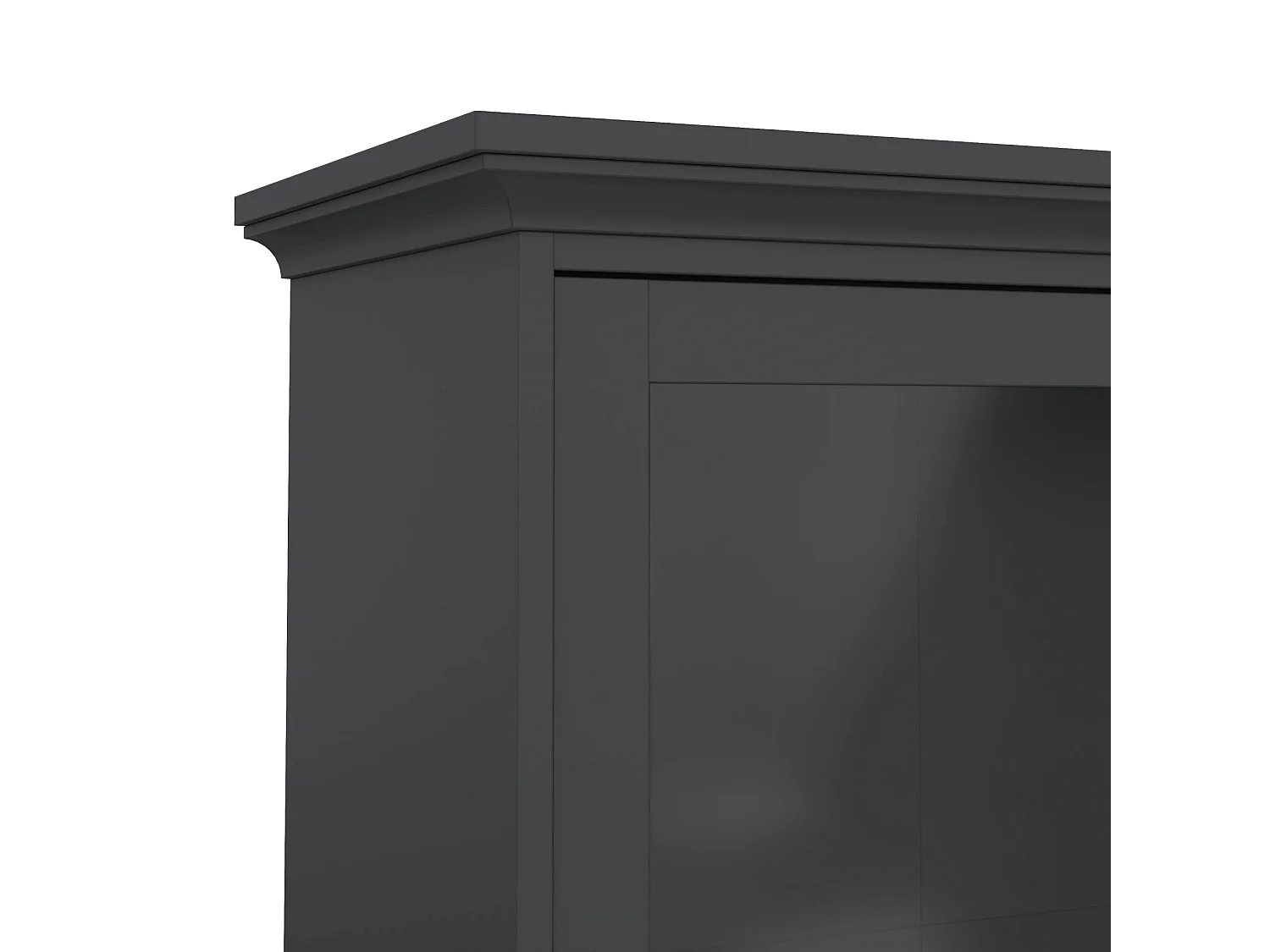 Dvatt vitrinekast, Vitrinekast, Multifunctionele vitrinekast, Woonkamerdressoir, 96x42 h201 cm, Grijs