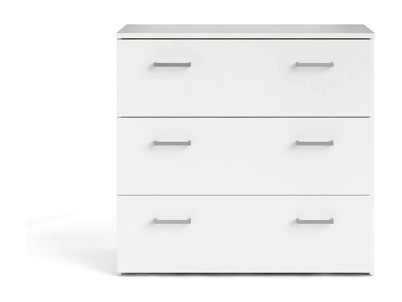Cassettiera Adal, 3 Cassetti, 36x74.1x69.9h cm Bianco