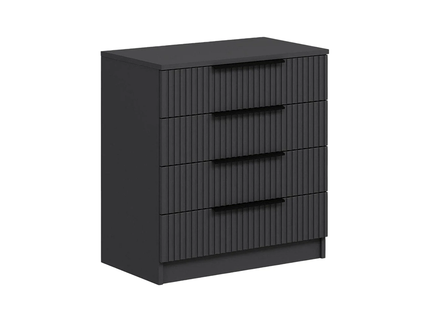 Commode Ddopfe, Commode polyvalente, Commode de chambre, Meuble avec tiroirs, 72x42 h77 cm, Anthracite