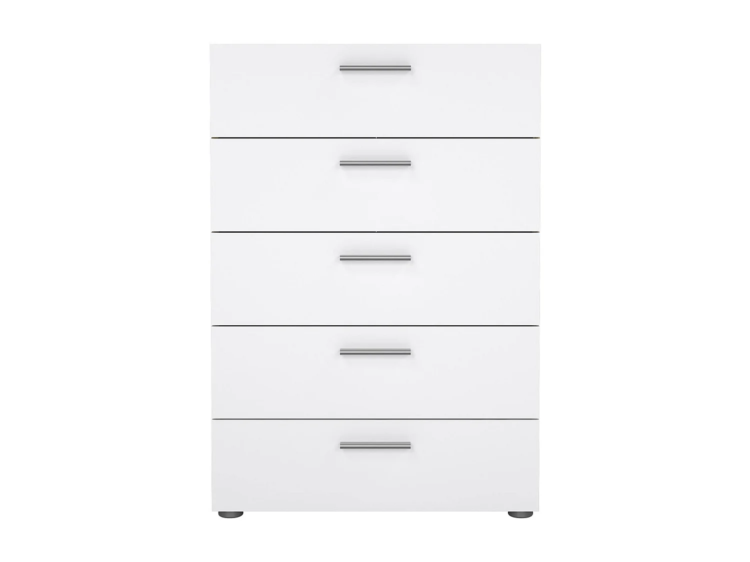 Kommode Drosell, Mehrzweckkommode, Schlafzimmerkommode, Schrank mit Schubladen, 70x40 h102 cm, Eiche und WeiÃŸ