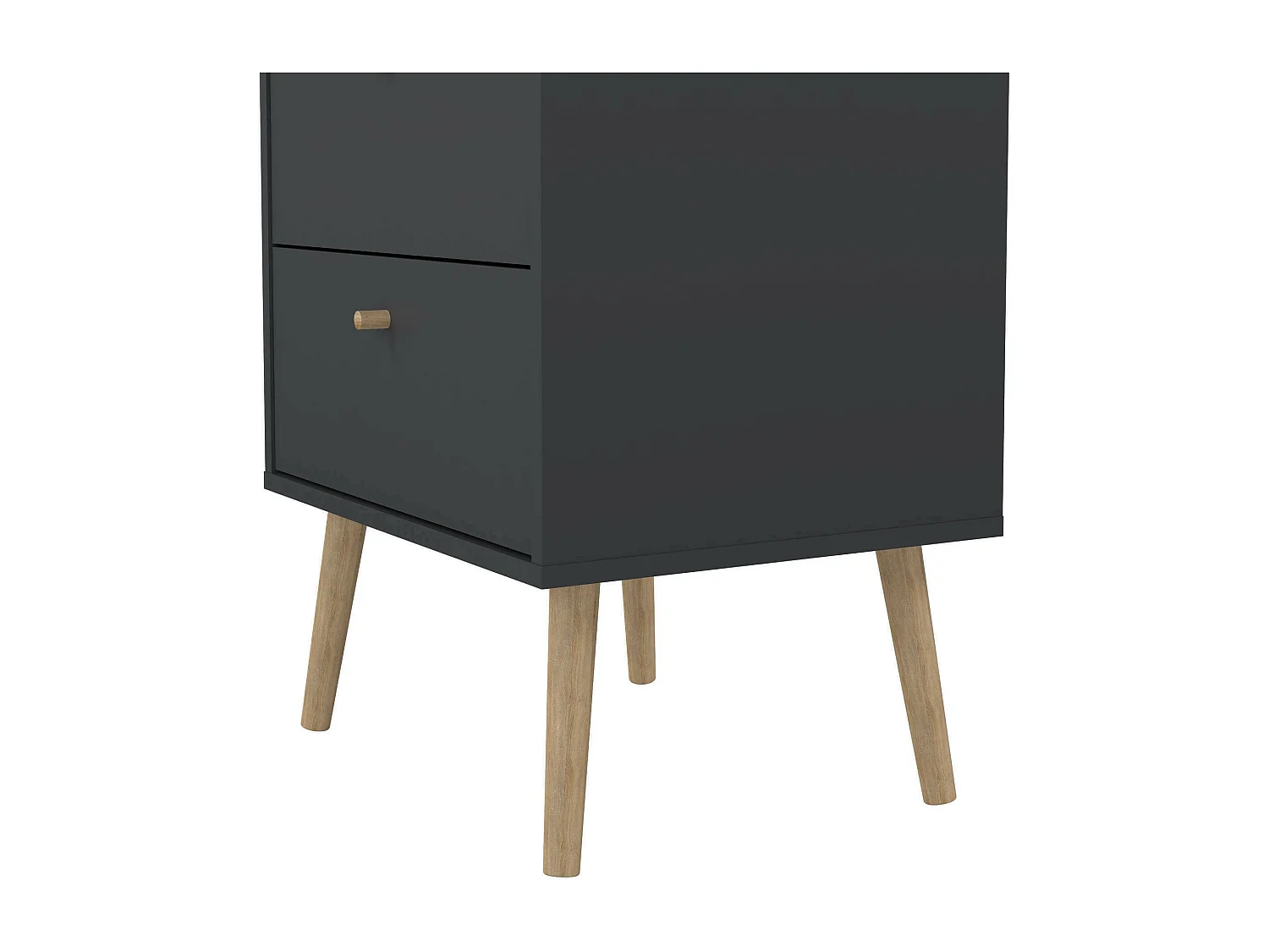 Commode Driv, Commode polyvalente, Commode de chambre, Meuble avec tiroirs, 50x39 h120 cm, Gris