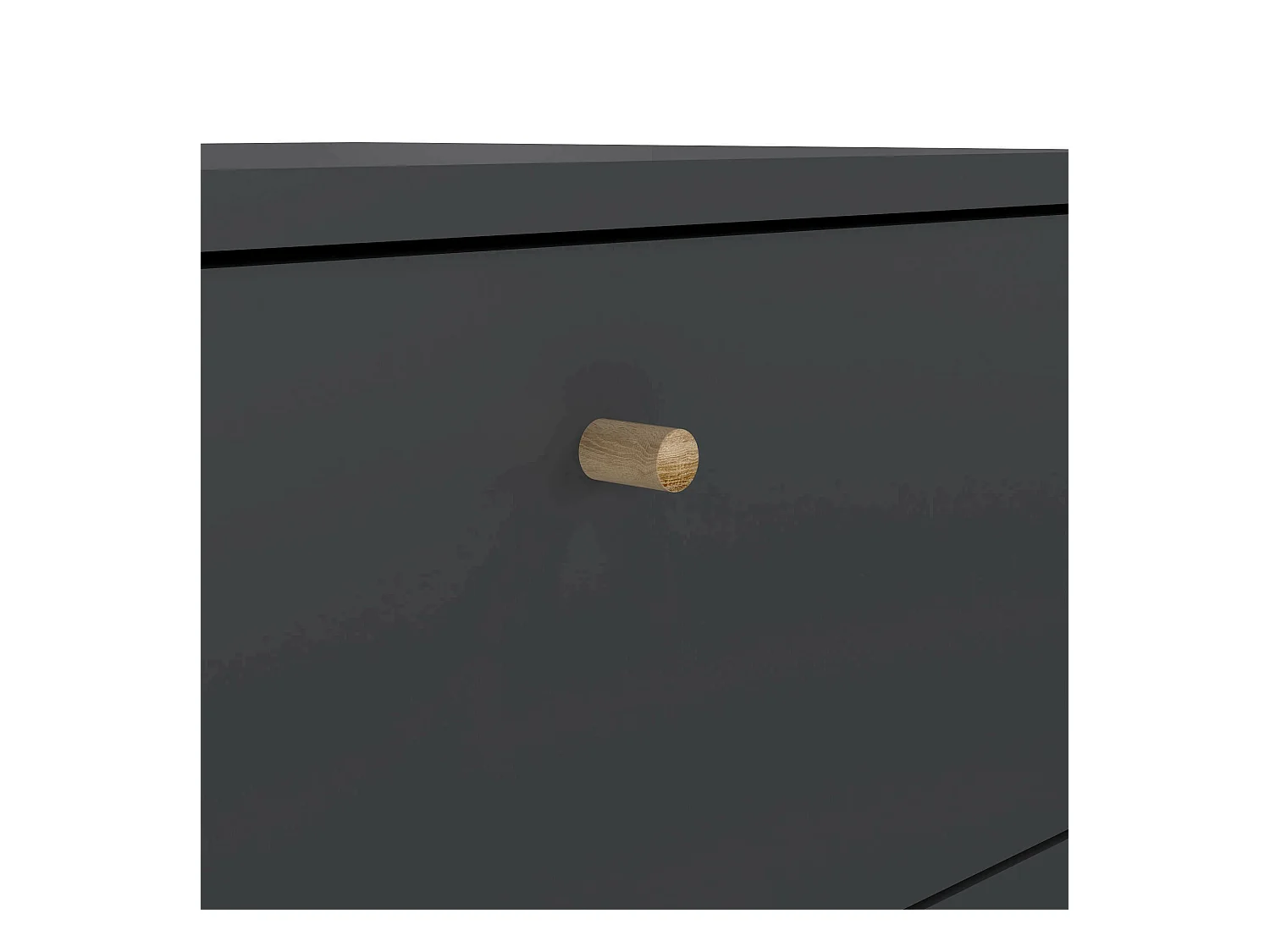 Commode Driv, Commode polyvalente, Commode de chambre, Meuble avec tiroirs, 50x39 h120 cm, Gris