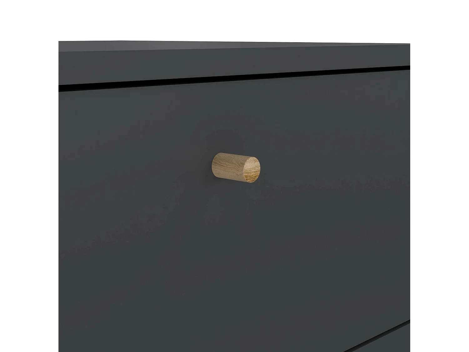 Commode Driv, Commode polyvalente, Commode de chambre, Meuble avec tiroirs, 50x39 h120 cm, Gris