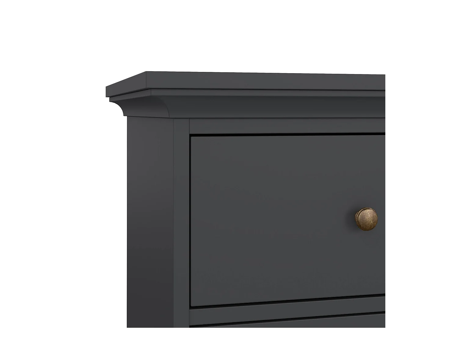 Commode Drighett, Commode polyvalente, Commode de chambre, Meuble avec tiroirs, 96x49 h139 cm, Gris