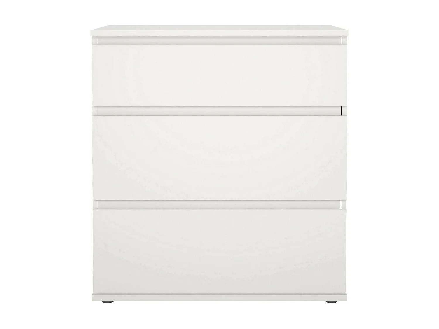 Cajonera Droman, Cómoda multiusos, Cómoda de dormitorio, Gabinete con cajones, 77x40 h84 cm, Blanco