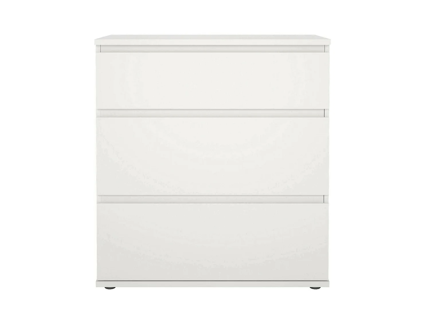 Commode Droman, Commode polyvalente, Commode de chambre, Meuble avec tiroirs, 77x40 h84 cm, Blanc