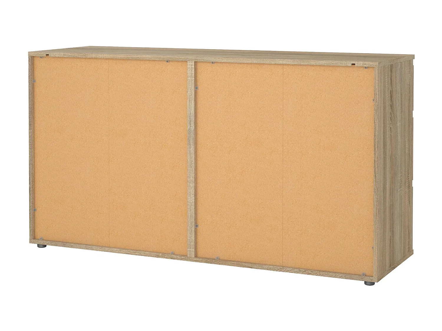 Cómoda Drivier, Cómoda multiusos, Cómoda de quarto, Armário com gavetas, 153x50 h84 cm, Carvalho