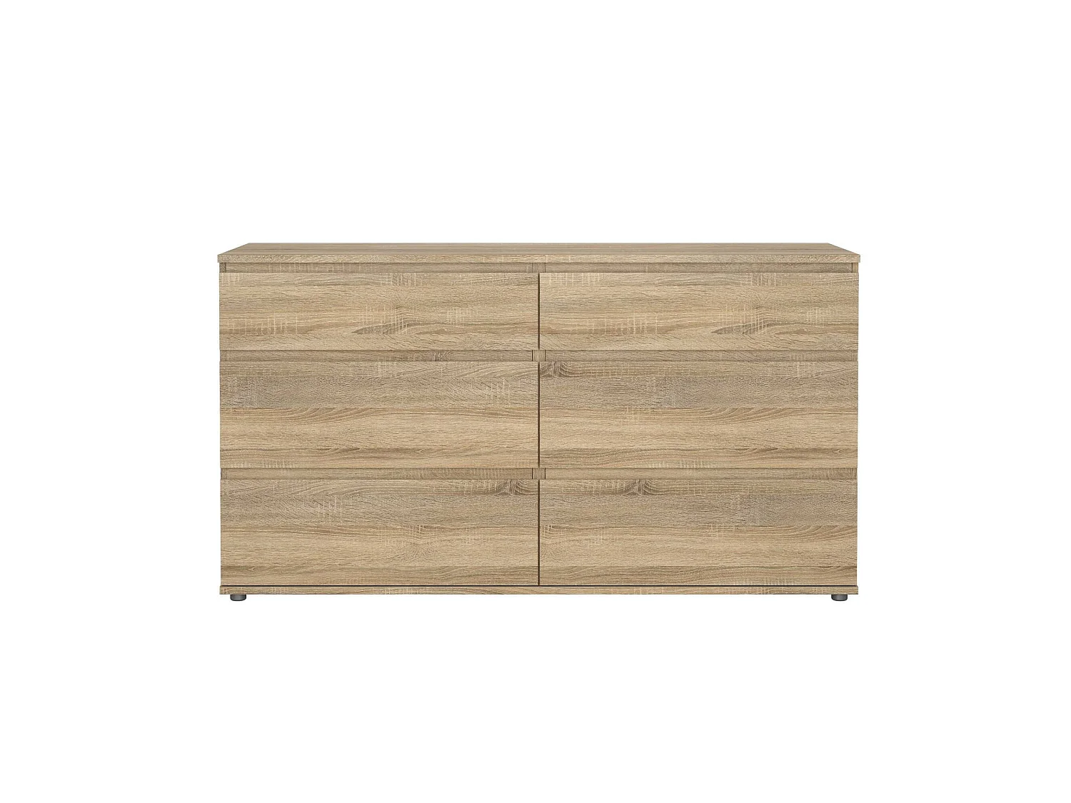 Commode Drivier, Commode polyvalente, Commode de chambre, Meuble avec tiroirs, 153x50 h84 cm, Chêne