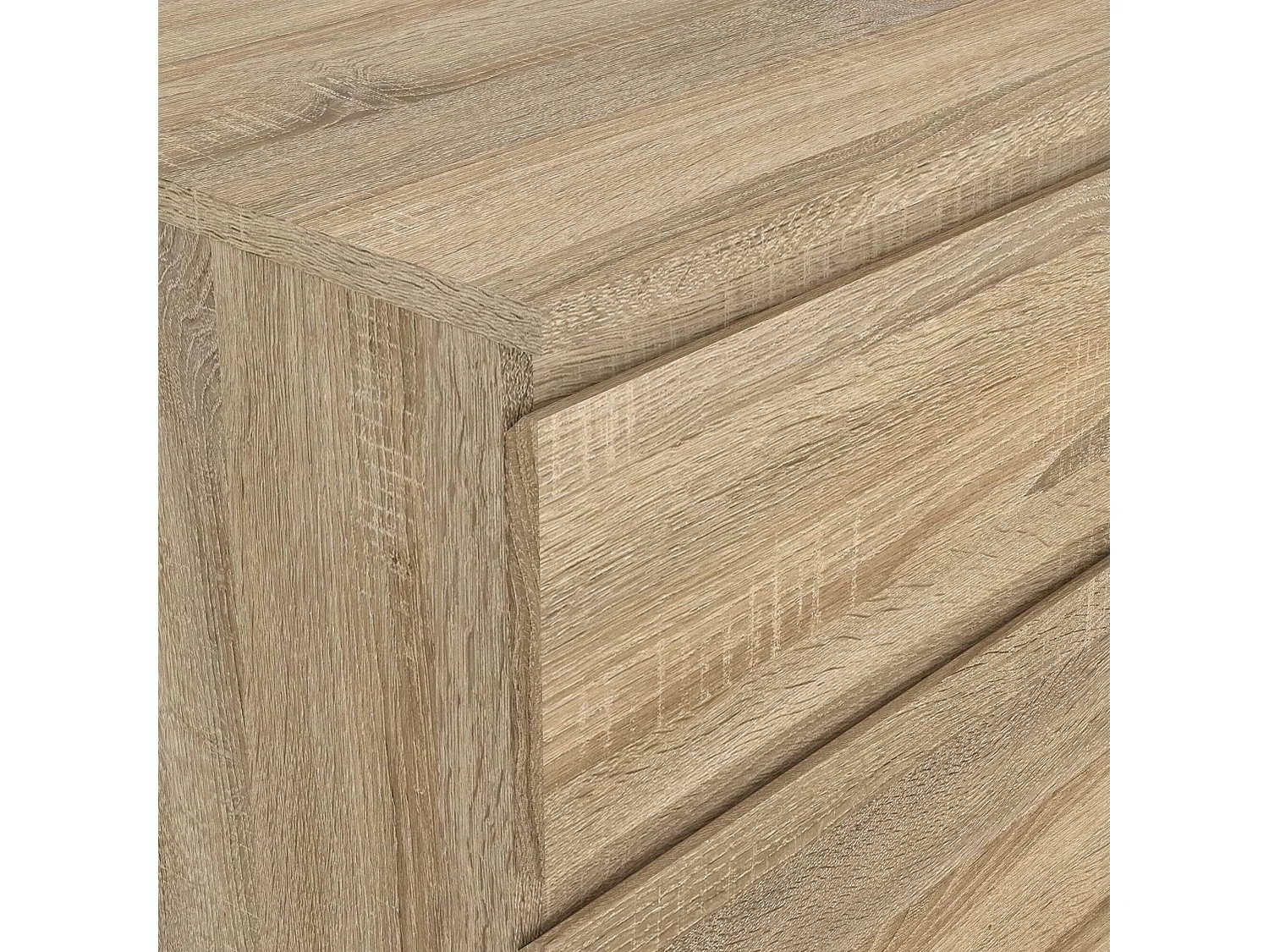 Commode Drivier, Commode polyvalente, Commode de chambre, Meuble avec tiroirs, 153x50 h84 cm, Chêne