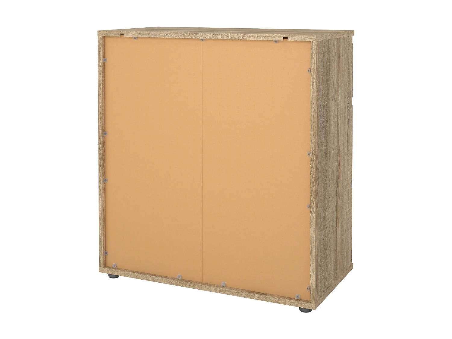 Commode Droman, Commode polyvalente, Commode de chambre, Meuble avec tiroirs, 77x40 h84 cm, Chêne