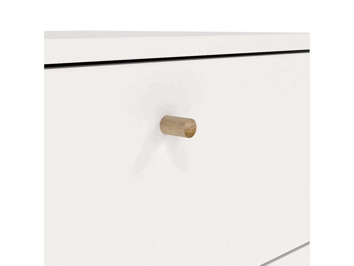 Commode Driv, Commode polyvalente, Commode de chambre, Meuble avec tiroirs, 50x39 h120 cm, Blanc