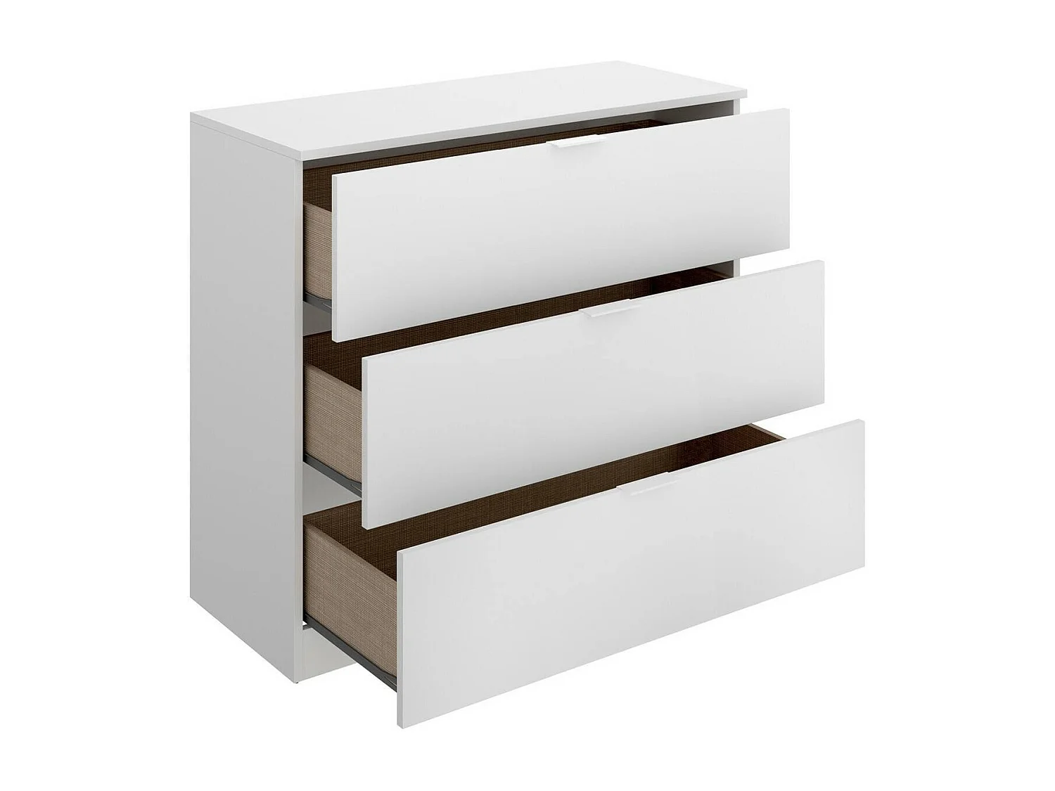 Commode Dsa, Commode polyvalente, Commode de chambre, Meuble avec tiroirs, 82x39 h82 cm, Blanc