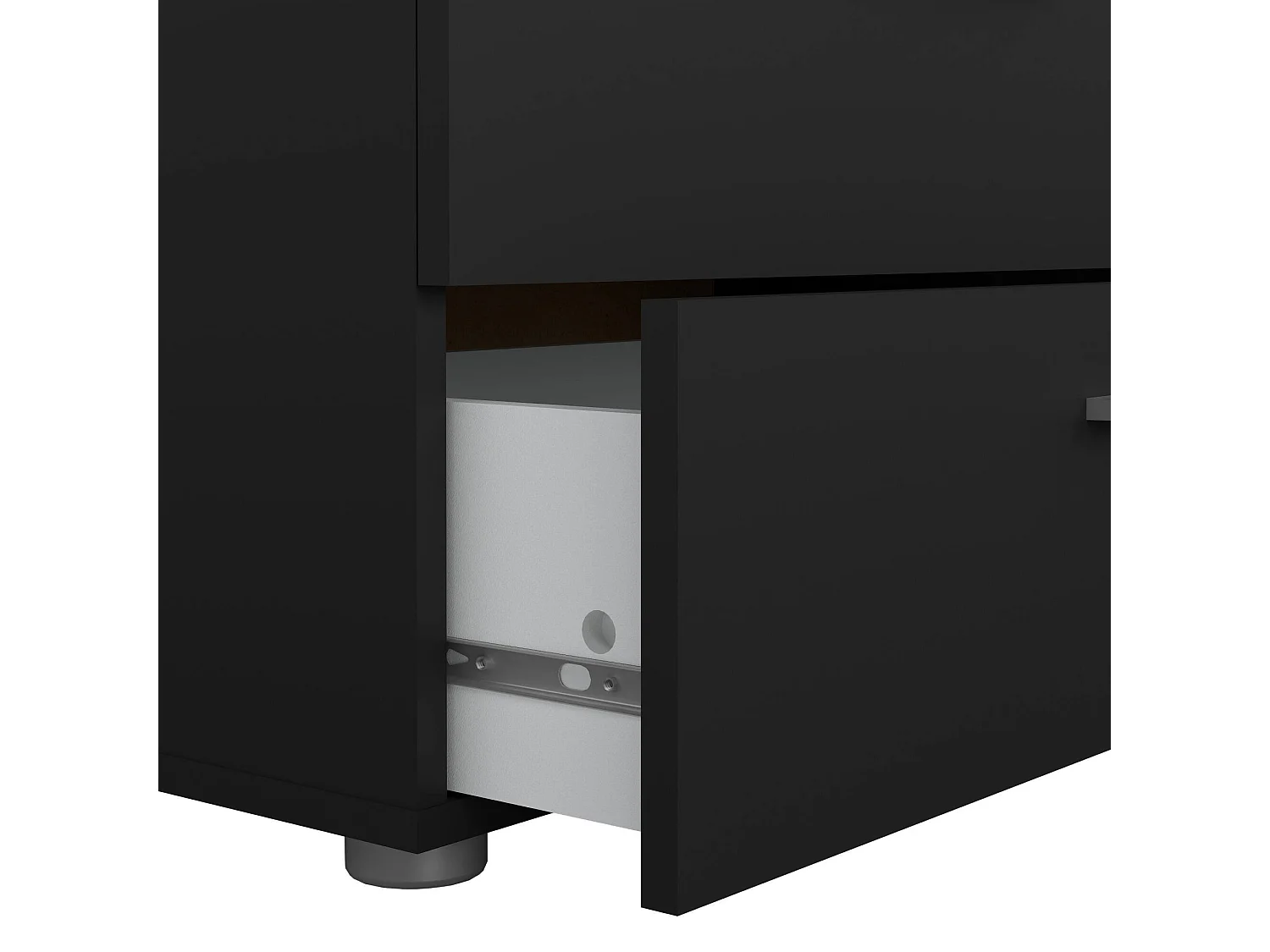 Commode Dromagn, Commode polyvalente, Commode de chambre, Meuble avec tiroirs, 70x40 h82 cm, Noir