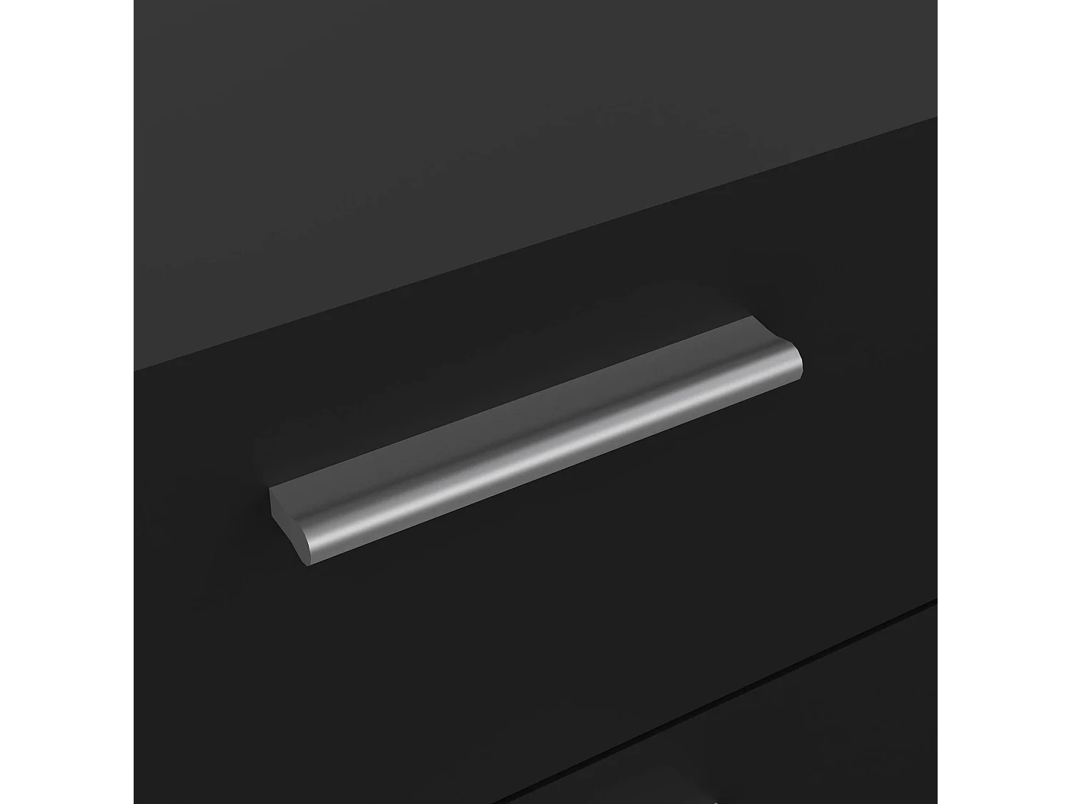 Kommode Dromagn, Mehrzweckkommode, Schlafzimmerkommode, Schrank mit Schubladen, 70x40 h82 cm, Schwarz