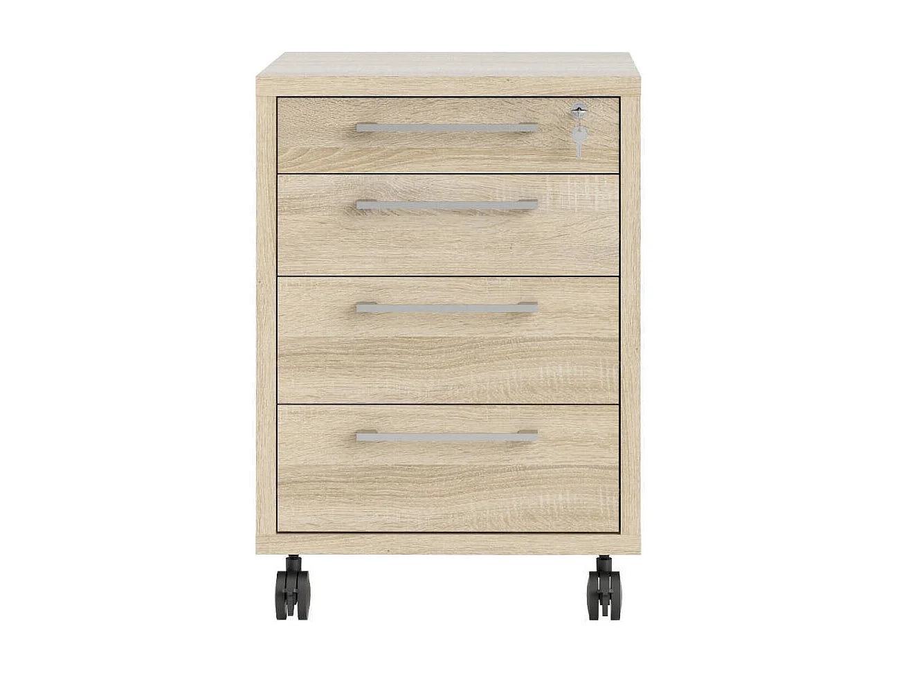 Dromer ladekast, Multifunctionele ladekast, Slaapkamerdressoir, Kast met laden, 49x48 h68 cm, Eiken