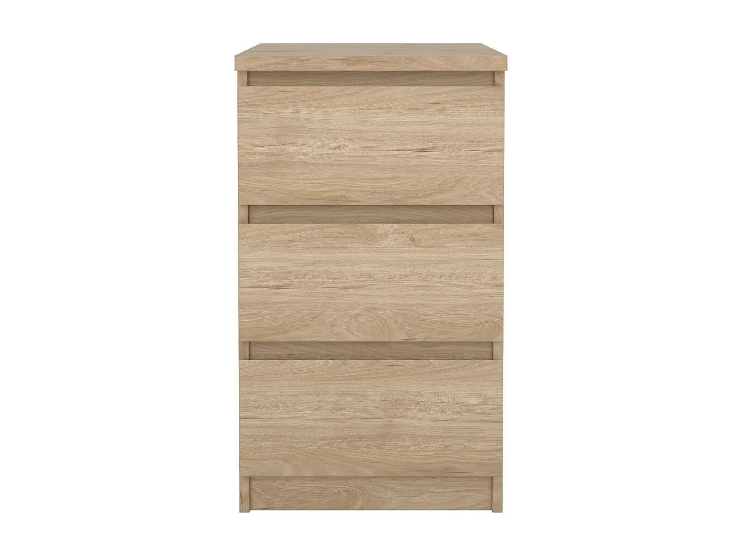 Commode Drepett, Commode polyvalente, Commode de chambre, Meuble avec tiroirs, 50x40 h70 cm, Chêne clair