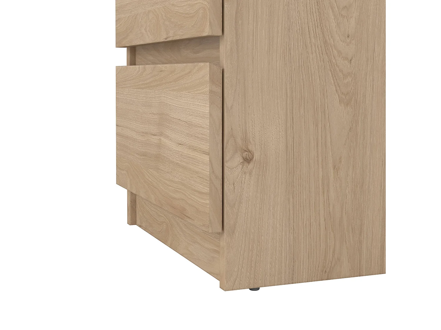 Commode Drepett, Commode polyvalente, Commode de chambre, Meuble avec tiroirs, 50x40 h70 cm, Chêne clair