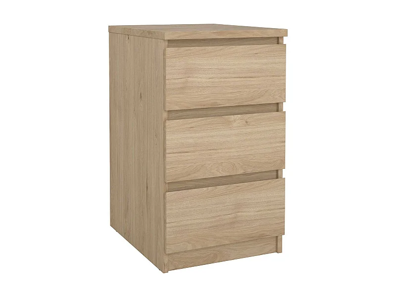 Cassettiera Accudino, 3 Cassetti, 40.4x50x70.1h cm Marrone Rovere