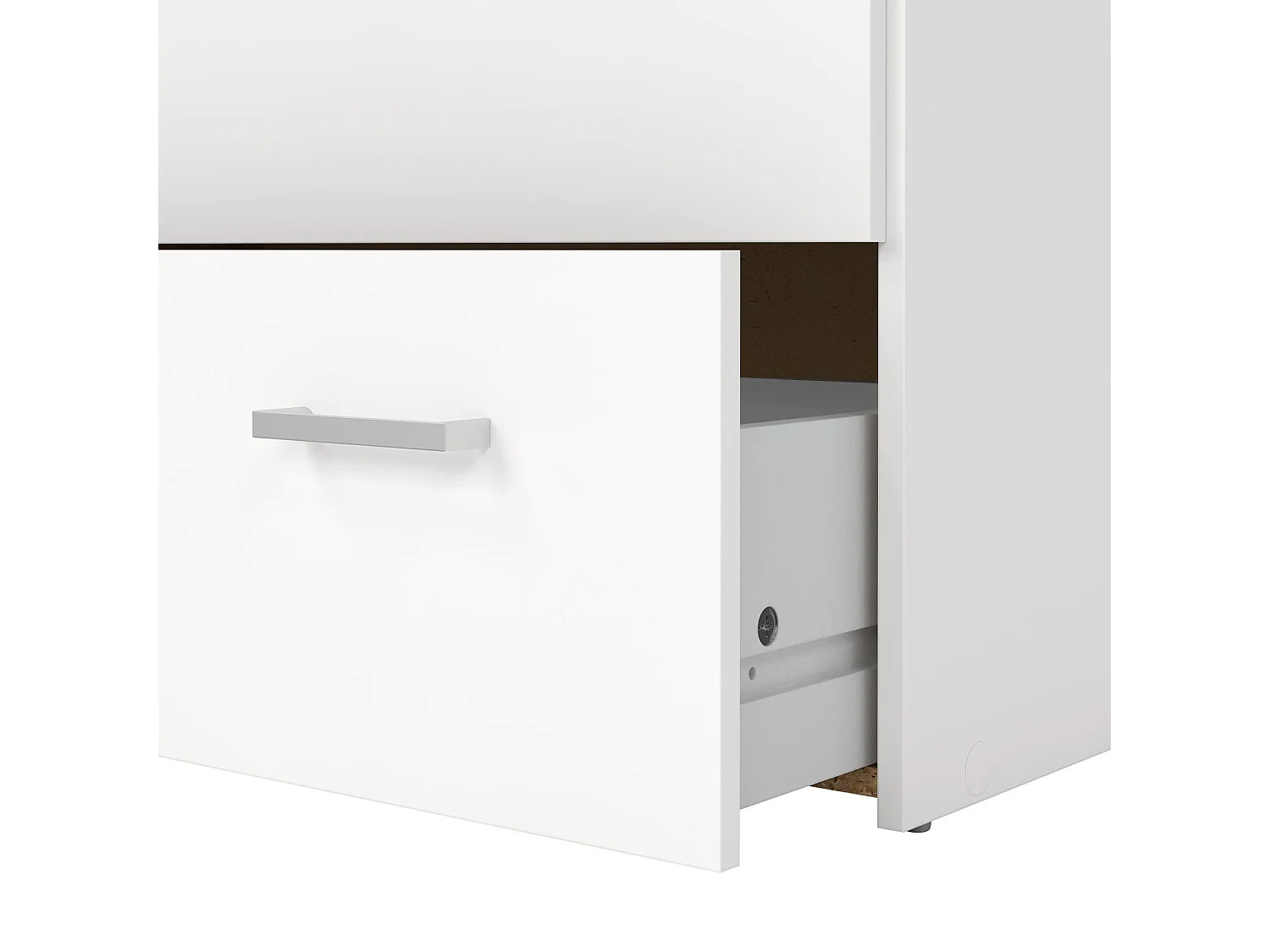 Commode Driner, Commode polyvalente, Commode de chambre, Meuble avec tiroirs, 74x36 h114 cm, Blanc