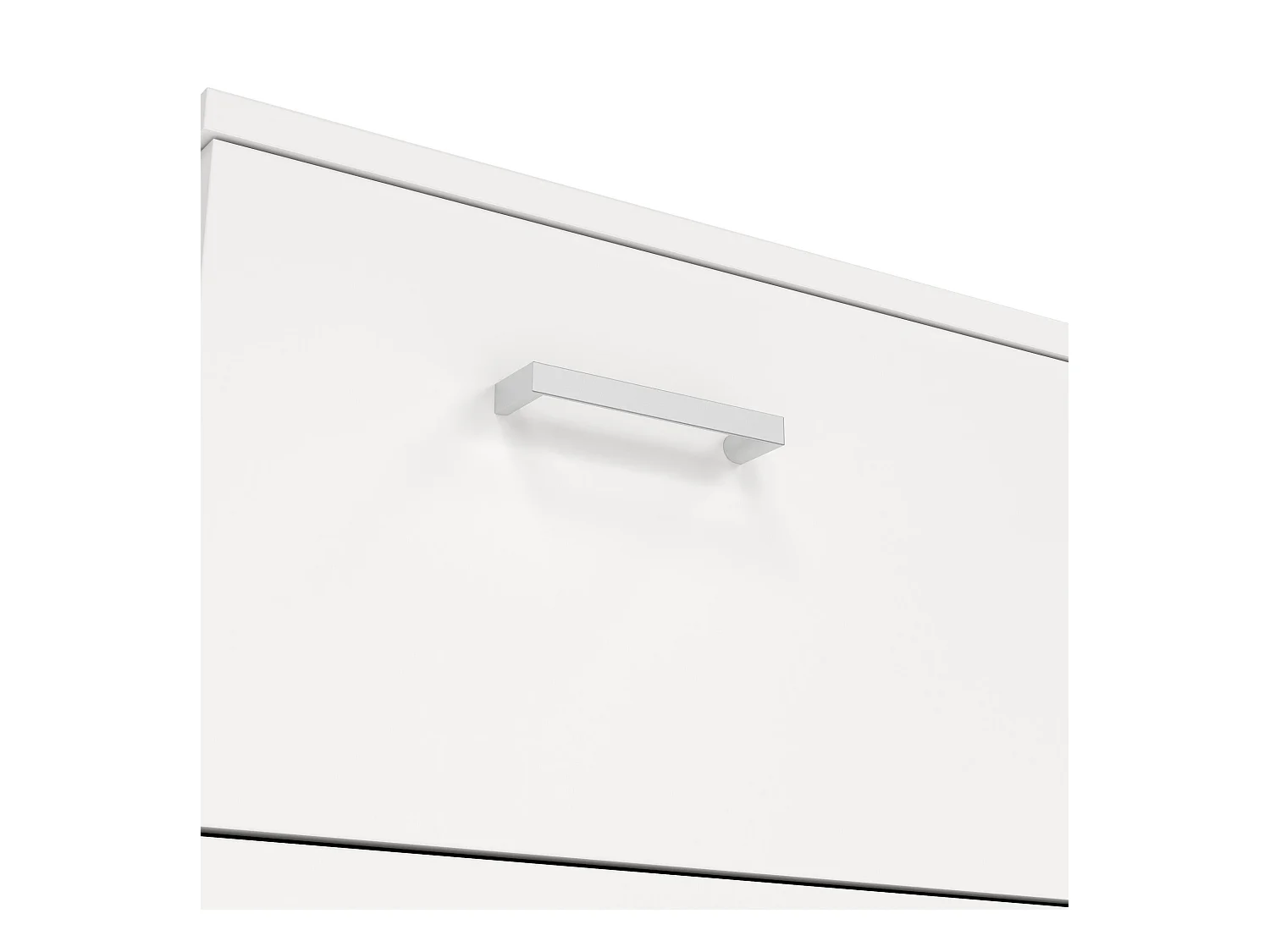 Commode Driner, Commode polyvalente, Commode de chambre, Meuble avec tiroirs, 74x36 h114 cm, Blanc