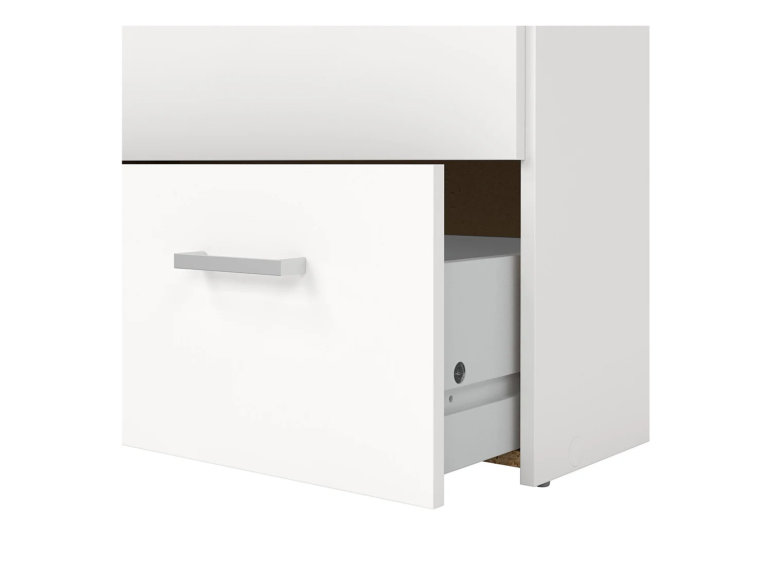 Commode Driner, Commode polyvalente, Commode de chambre, Meuble avec tiroirs, 74x36 h114 cm, Blanc