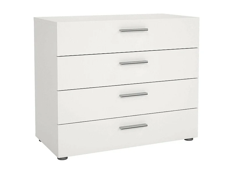 Ladekast, Multifunctionele ladekast, Slaapkamerladekast, Kast met lades, 80x40 h68 cm, Wit