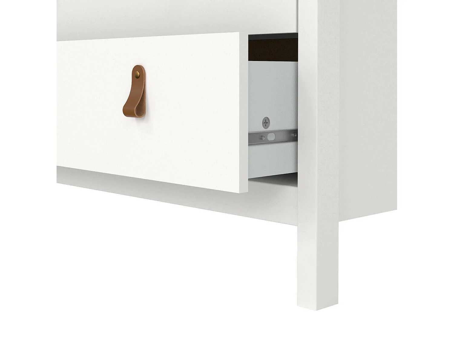 Cómoda Drodi, Cómoda multiusos, Cómoda de quarto, Armário com gavetas, 82x48 h99 cm, Branco