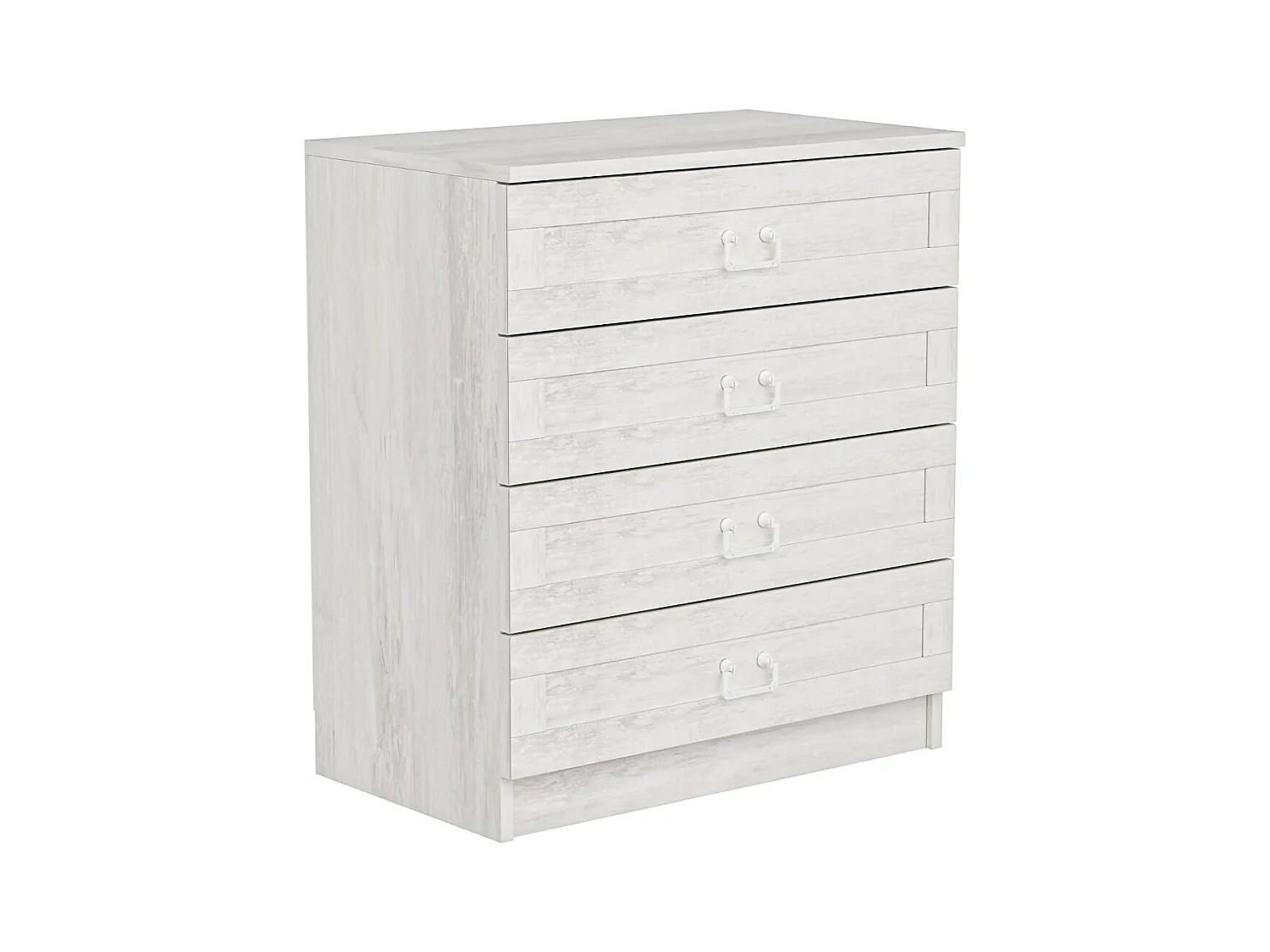 Commode Dsvinda, Commode polyvalente, Commode de chambre, Meuble avec tiroirs, 72x77 h42 cm, Blanc