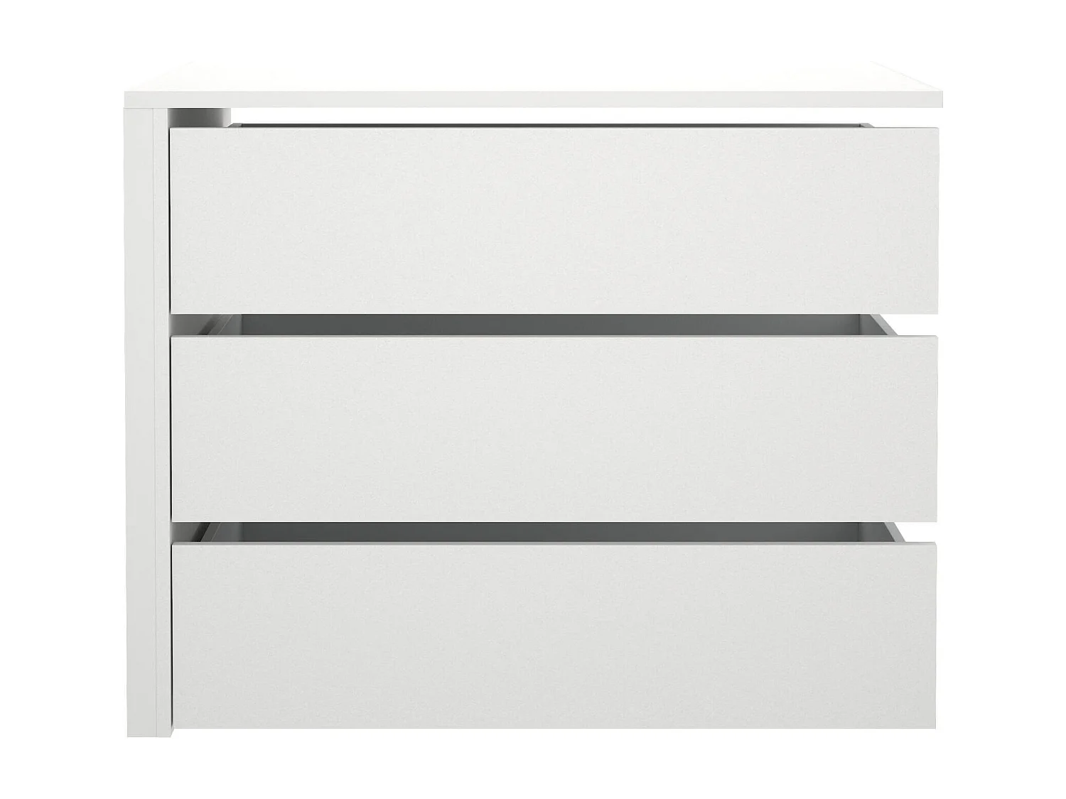 Drognon ladekast, Multifunctionele ladekast, Slaapkamerdressoir, Kast met laden, 87x55 h70 cm, Wit