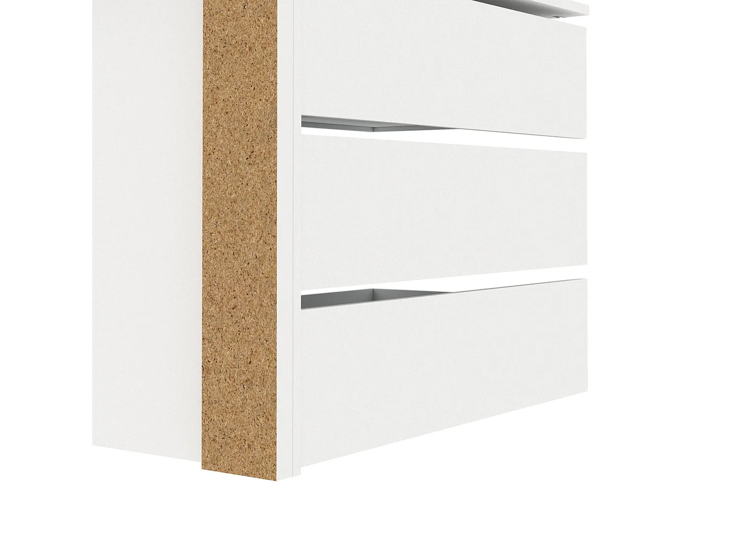 Drognon ladekast, Multifunctionele ladekast, Slaapkamerdressoir, Kast met laden, 87x55 h70 cm, Wit