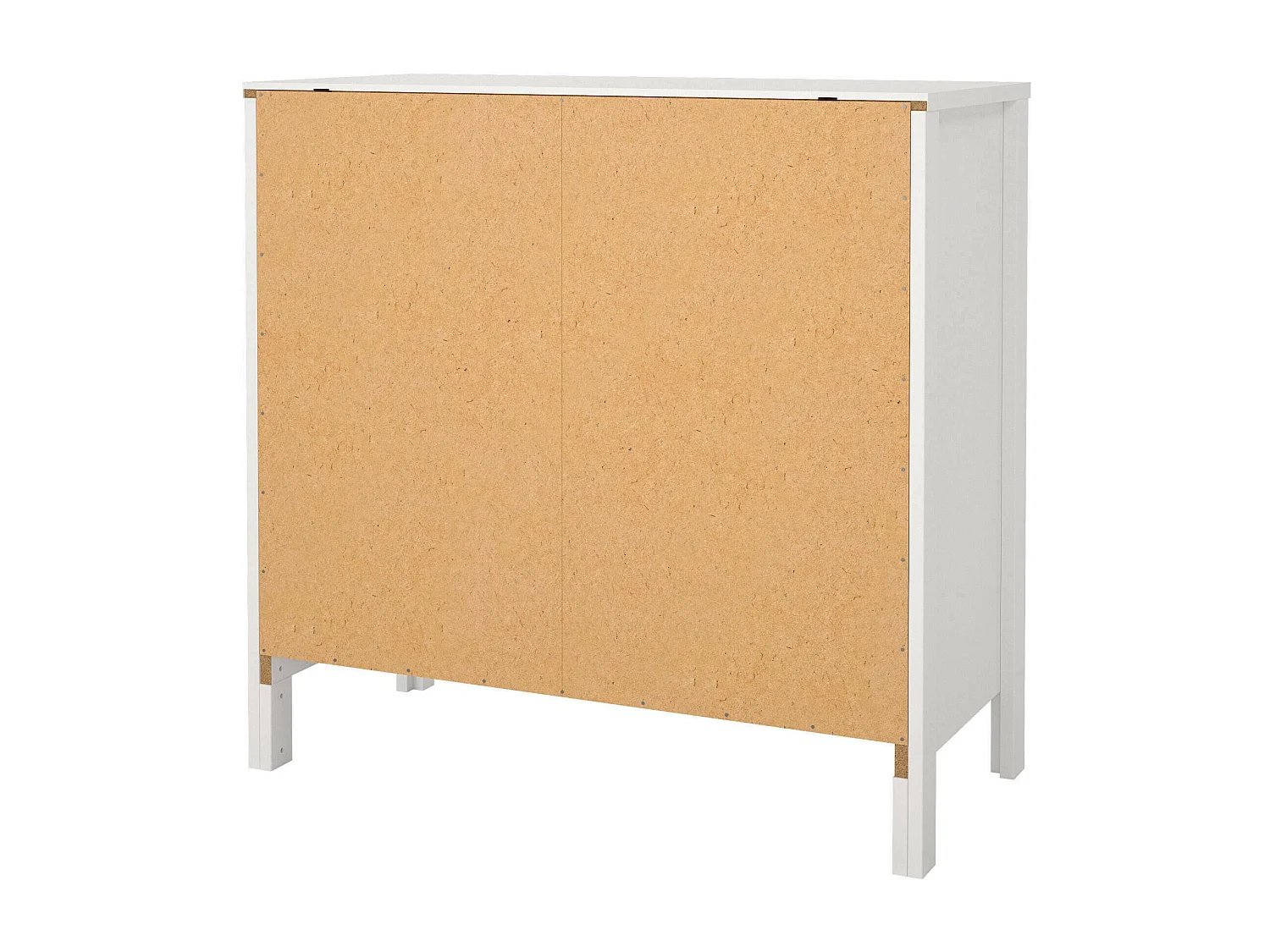 Drobbiat ladekast, Multifunctionele ladekast, Slaapkamerdressoir, Kast met laden, 82x38 h80 cm, Wit