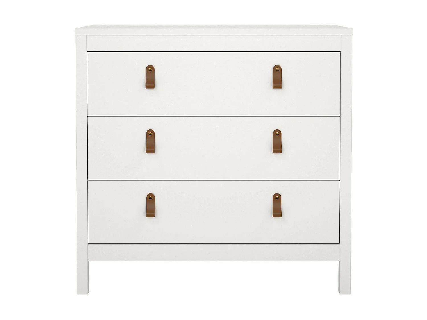 Drobbiat ladekast, Multifunctionele ladekast, Slaapkamerdressoir, Kast met laden, 82x38 h80 cm, Wit