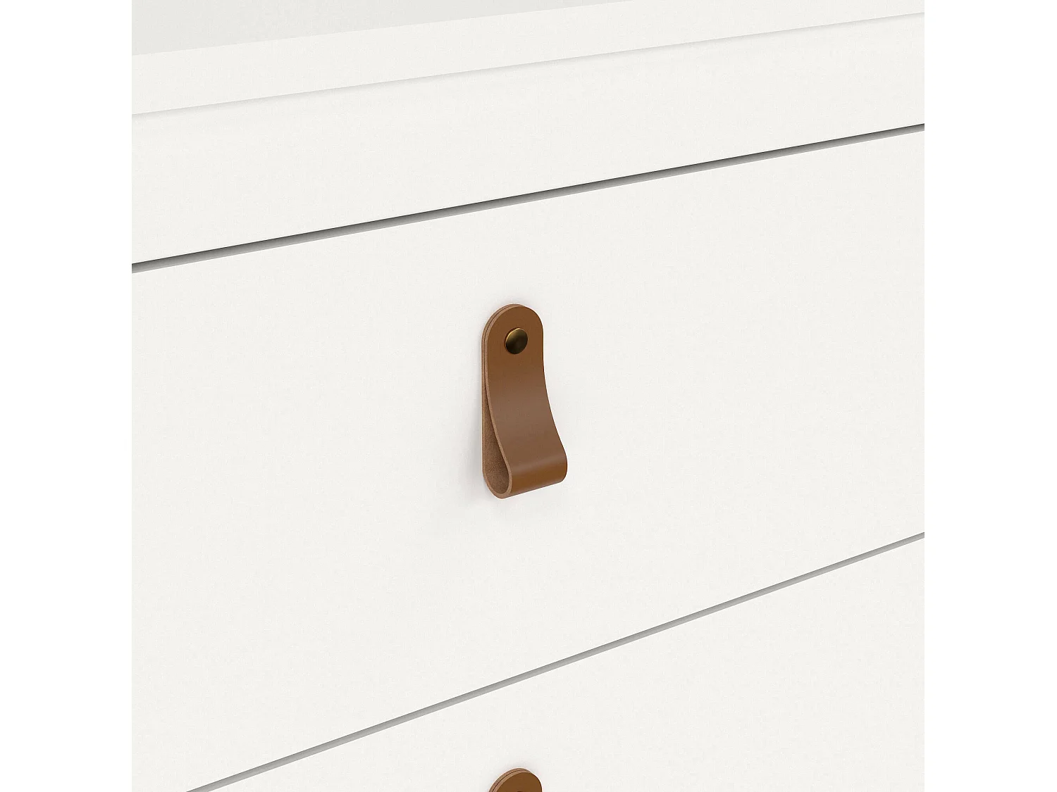 Commode Drobbiat, Commode polyvalente, Commode de chambre, Meuble avec tiroirs, 82x38 h80 cm, Blanc