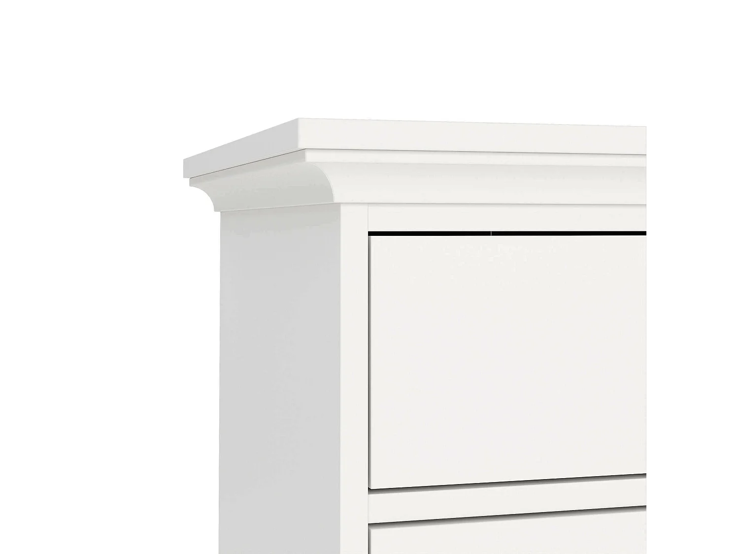 Commode Dricci, Commode polyvalente, Commode de chambre, Meuble avec tiroirs, 63x49 h105 cm, Blanc