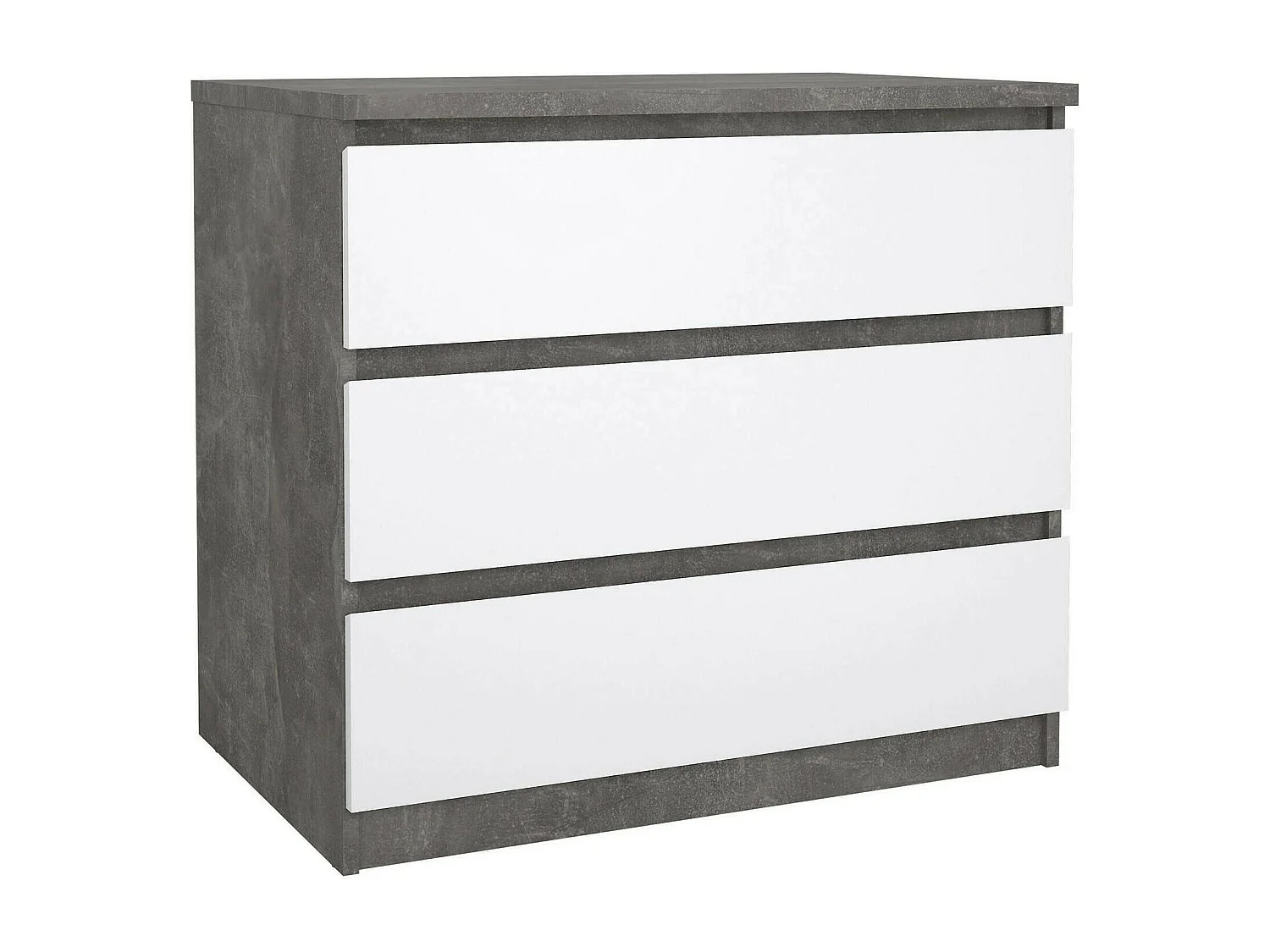 Cassettiera Artic, 3 Cassetti, 50x77x70.1h cm Grigio Cemento