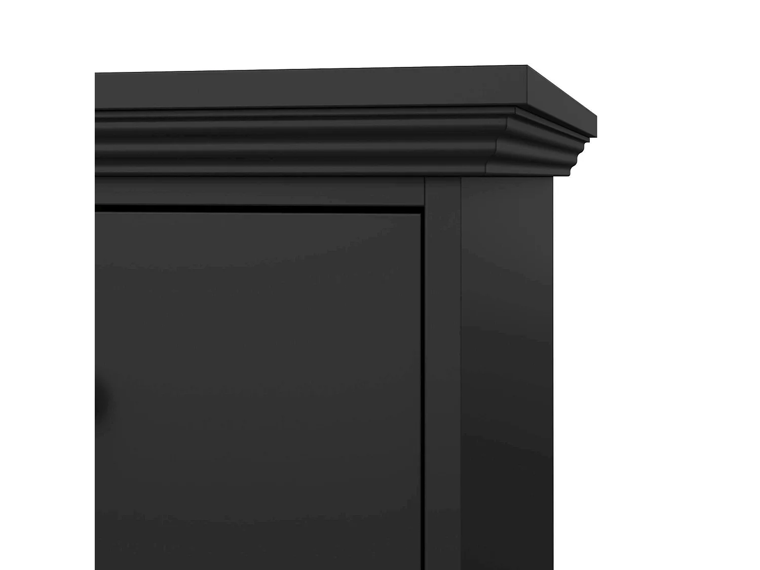 Commode Drocch, Commode polyvalente, Commode de chambre, Meuble avec tiroirs, 86x52 h88 cm, Noir