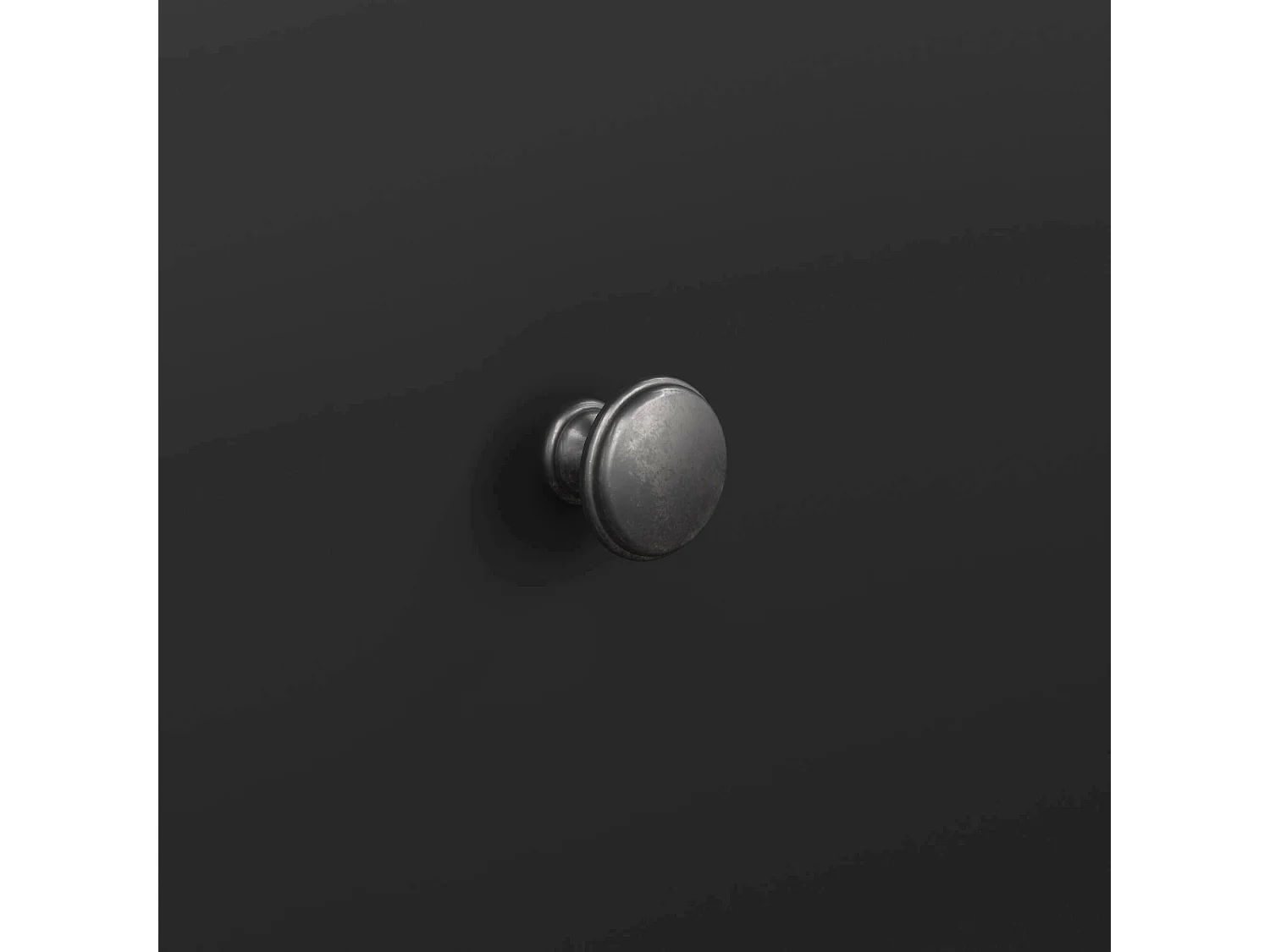 Cómoda Drocch, Cómoda multiusos, Cómoda de quarto, Armário com gavetas, 86x52 h88 cm, Preto