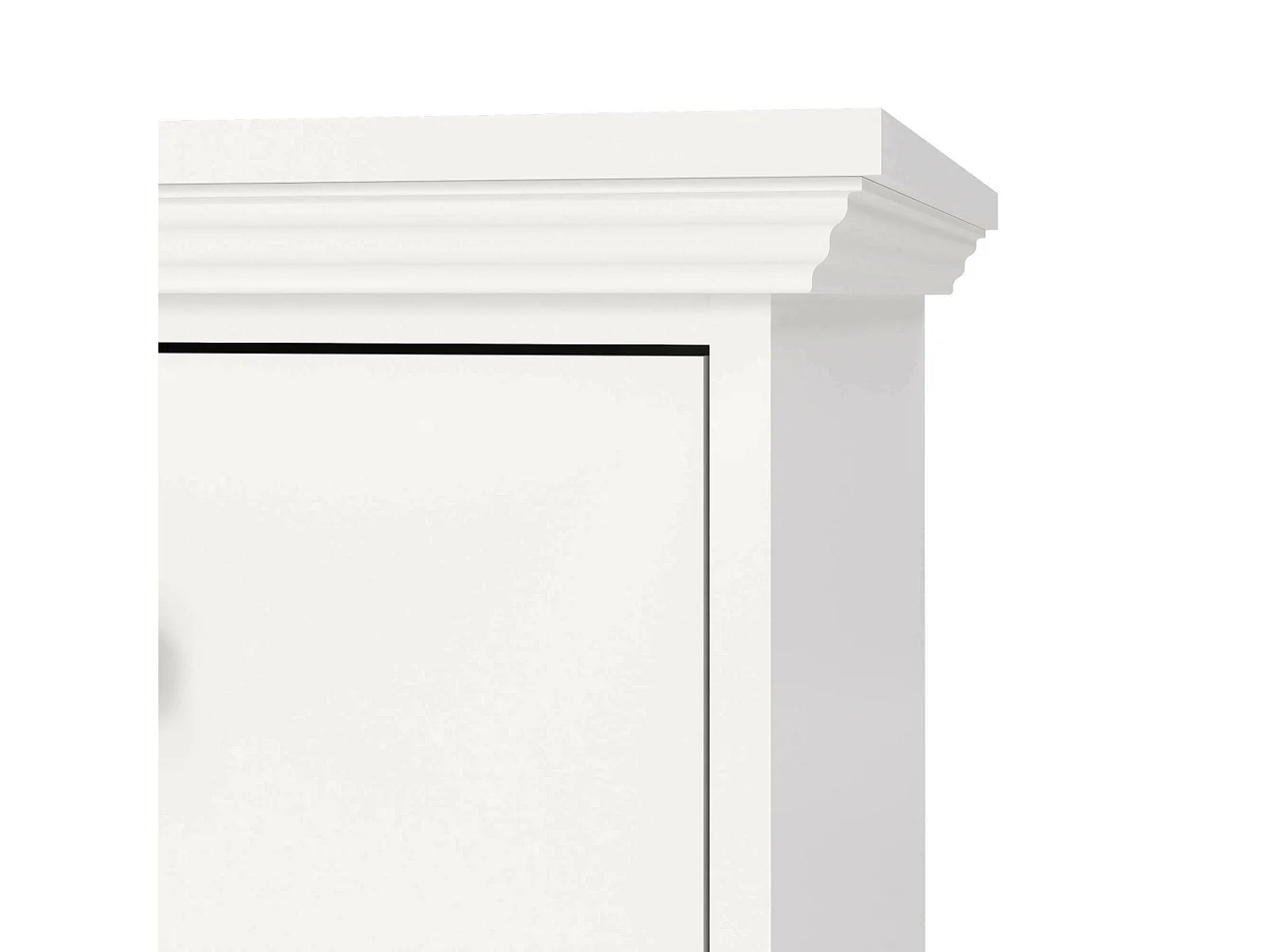 Commode Drocch, Commode polyvalente, Commode de chambre, Meuble avec tiroirs, 86x52 h88 cm, Blanc