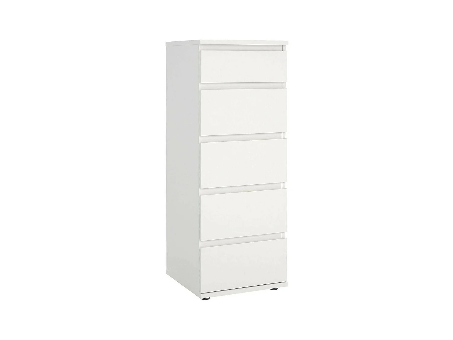 Driber ladekast, Multifunctionele ladekast, Slaapkamerdressoir, Kast met lades, 40x40 h107 cm, Wit