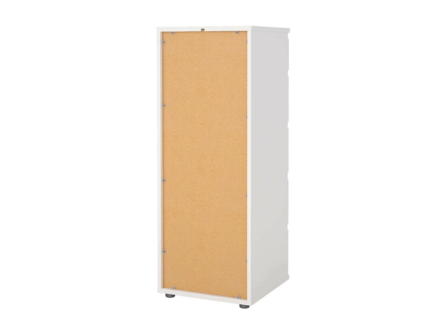 Kommode Driber, Mehrzweckkommode, Schlafzimmerkommode, Schrank mit Schubladen, 40x40 h107 cm, WeiÃŸ