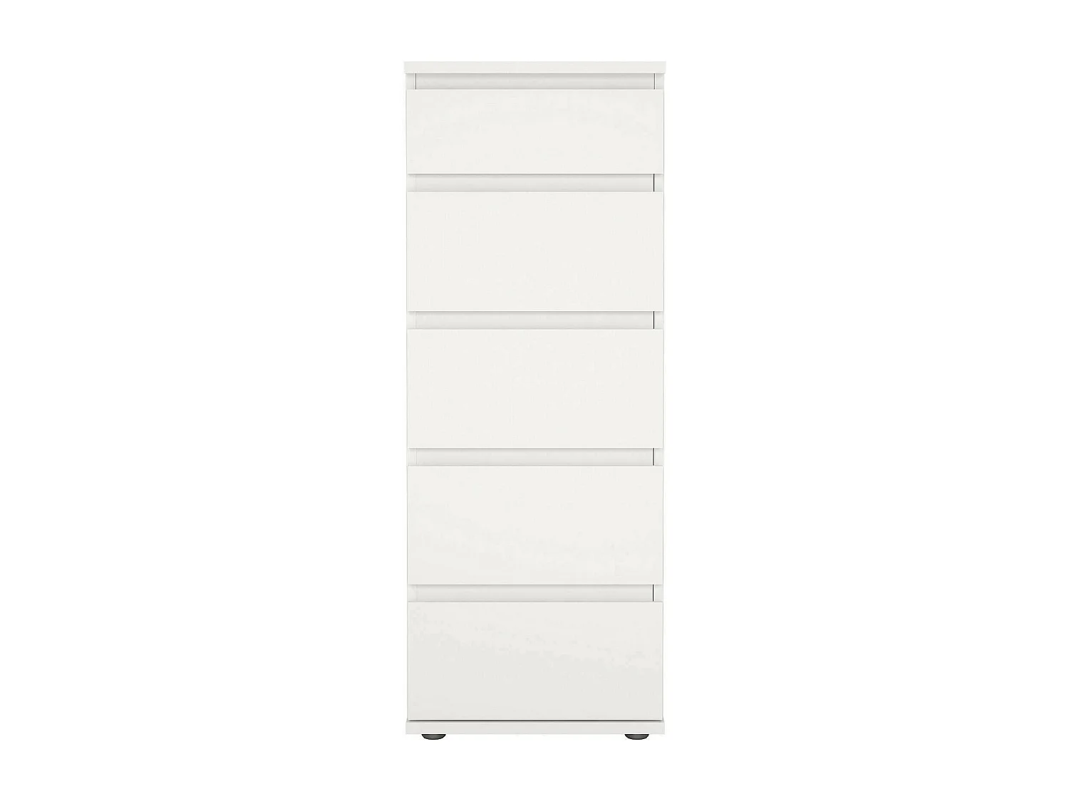 Kommode Driber, Mehrzweckkommode, Schlafzimmerkommode, Schrank mit Schubladen, 40x40 h107 cm, WeiÃŸ