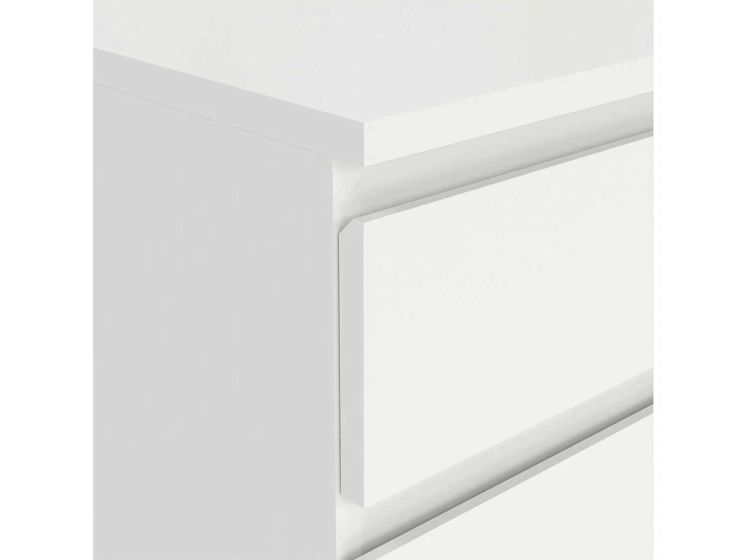 Driber ladekast, Multifunctionele ladekast, Slaapkamerdressoir, Kast met lades, 40x40 h107 cm, Wit