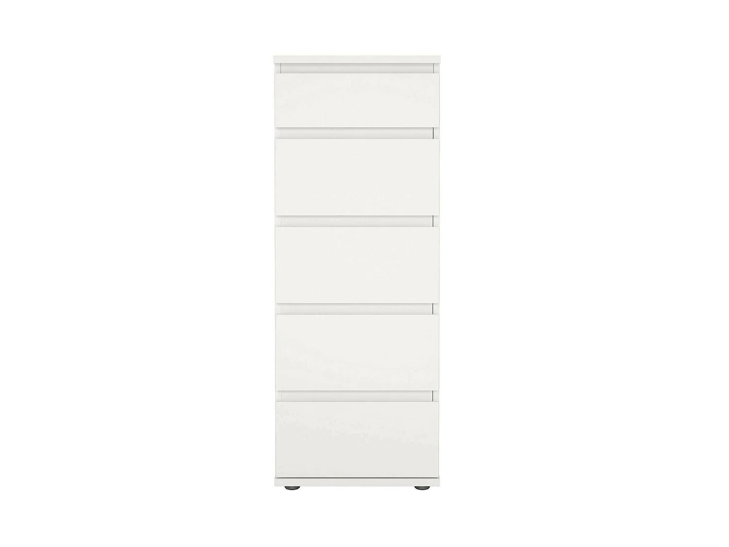 Cassettiera Abelarda, 5 Cassetti, 40x40.2x106.6h cm Bianco
