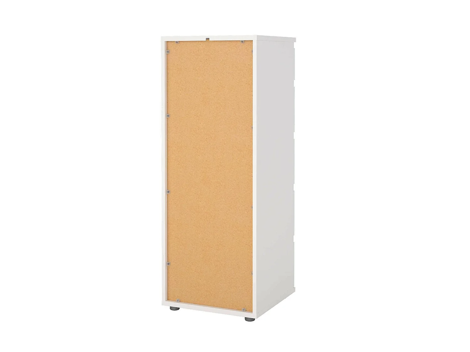 Cassettiera Abelarda, 5 Cassetti, 40x40.2x106.6h cm Bianco
