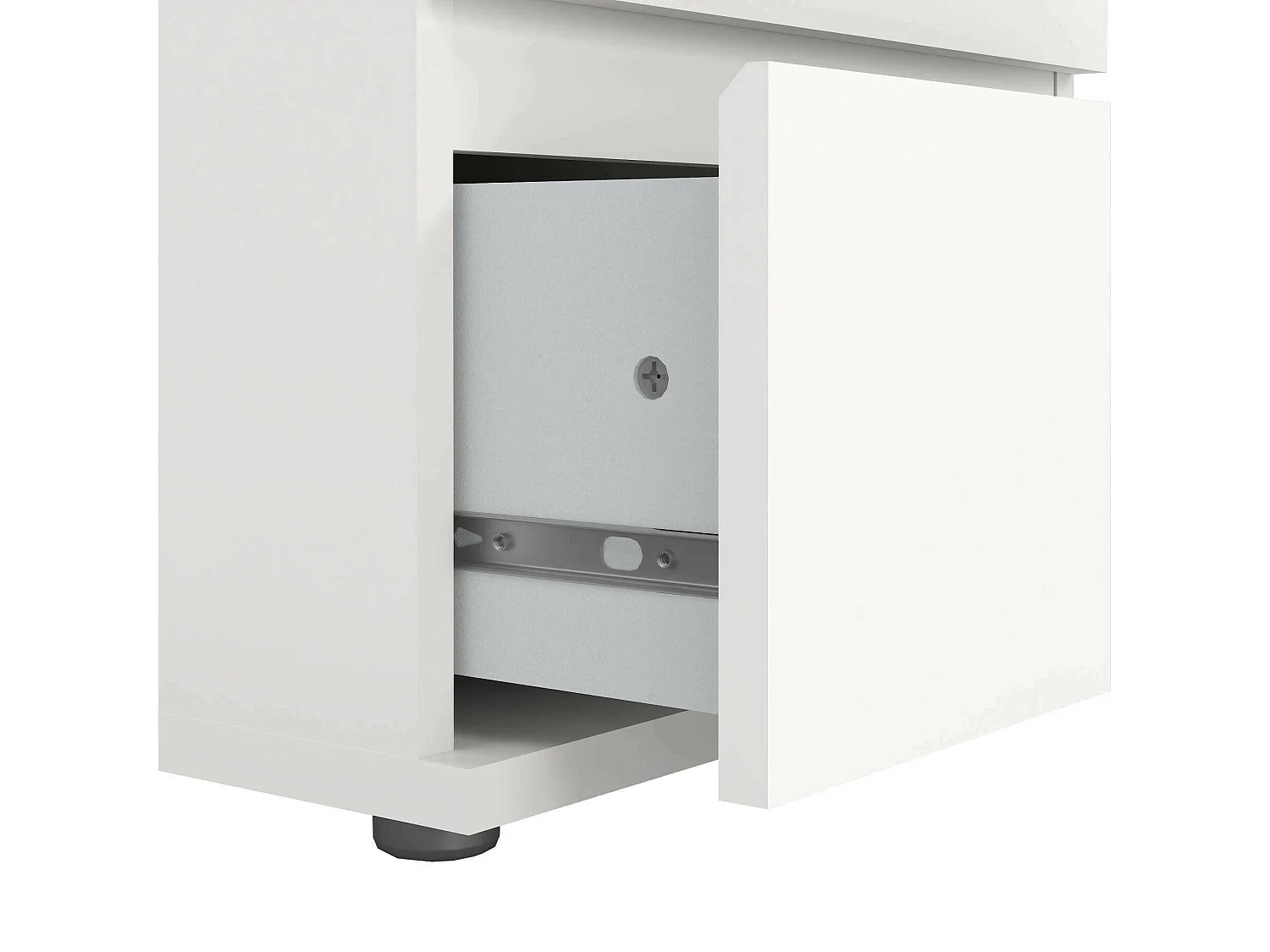 Cassettiera Abelarda, 5 Cassetti, 40x40.2x106.6h cm Bianco