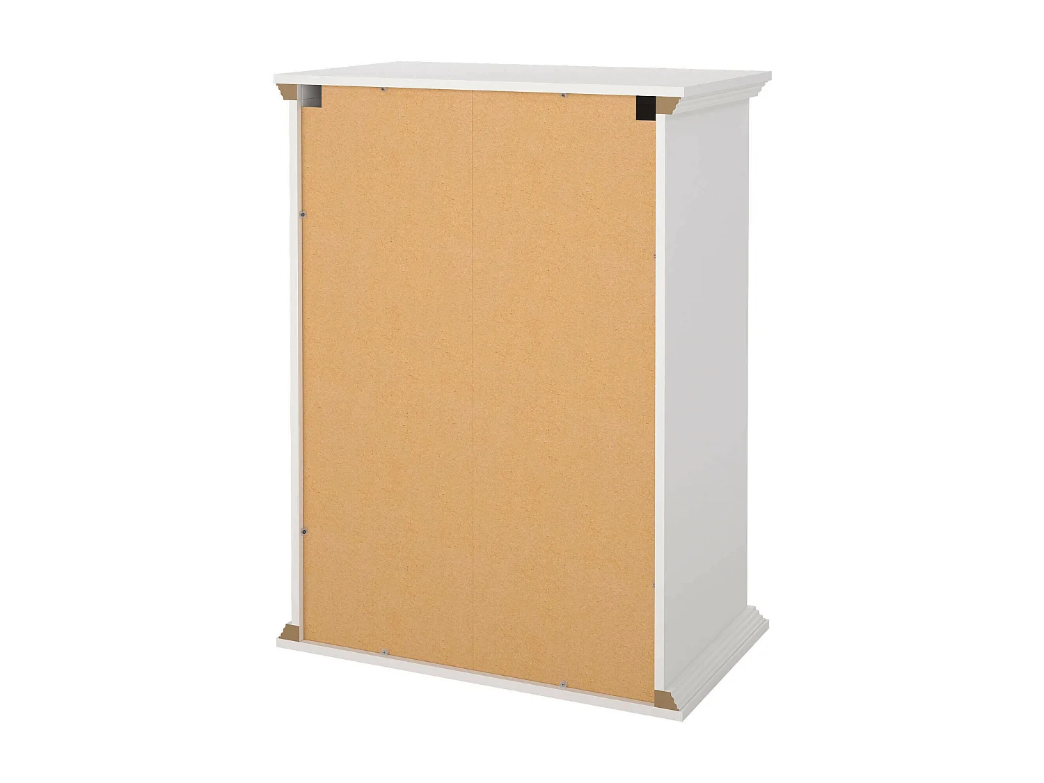 Commode Dretegu, Commode polyvalente, Commode de chambre, Meuble avec tiroirs, 86x52 h116 cm, Blanc