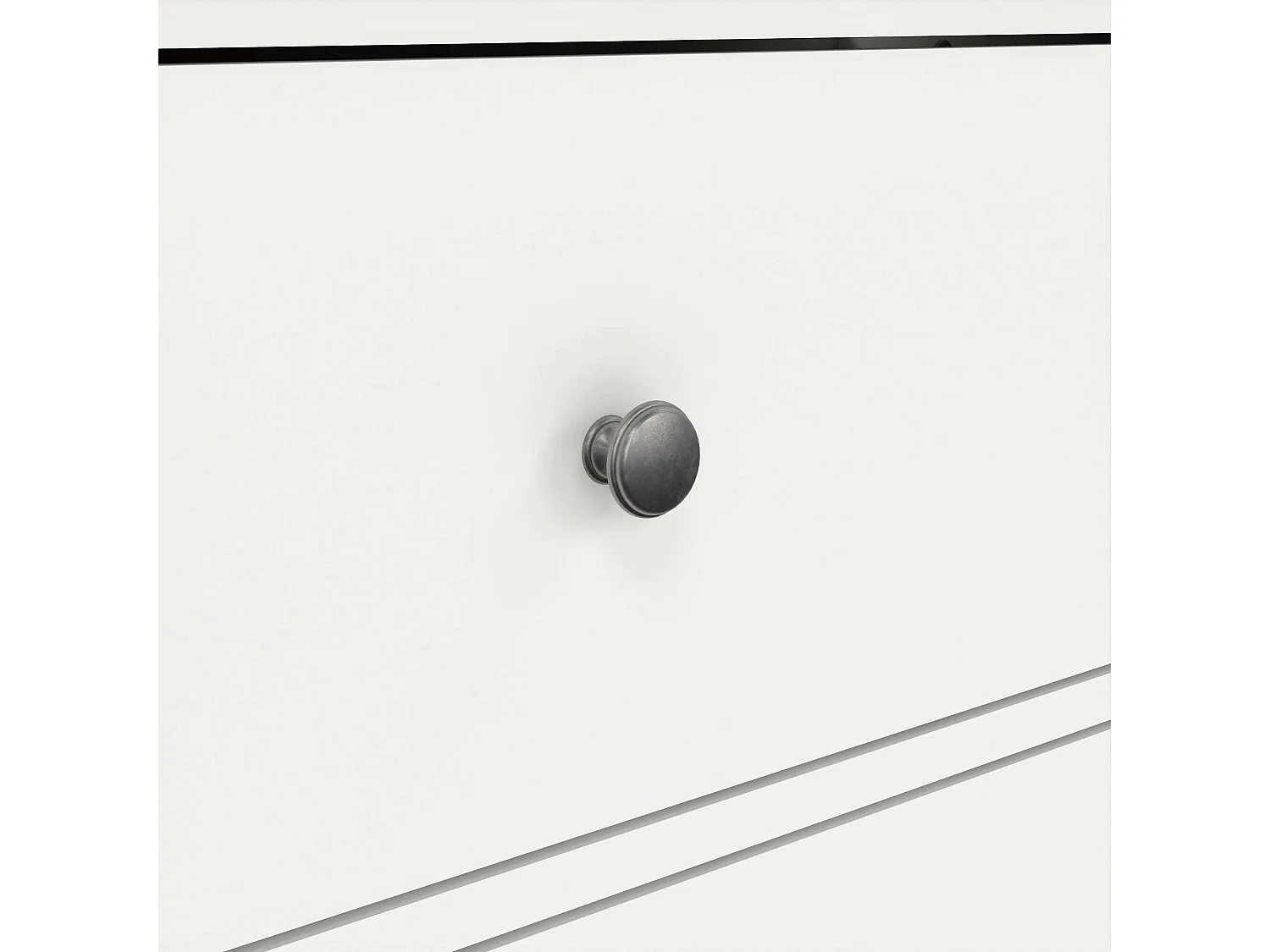 Commode Dretegu, Commode polyvalente, Commode de chambre, Meuble avec tiroirs, 86x52 h116 cm, Blanc