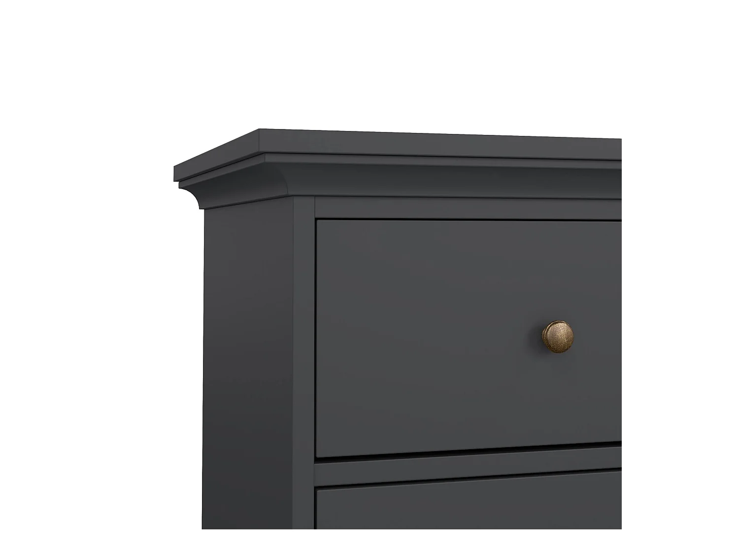 Commode Drinaud, Commode polyvalente, Commode de chambre, Meuble avec tiroirs, 183x49 h87 cm, Gris