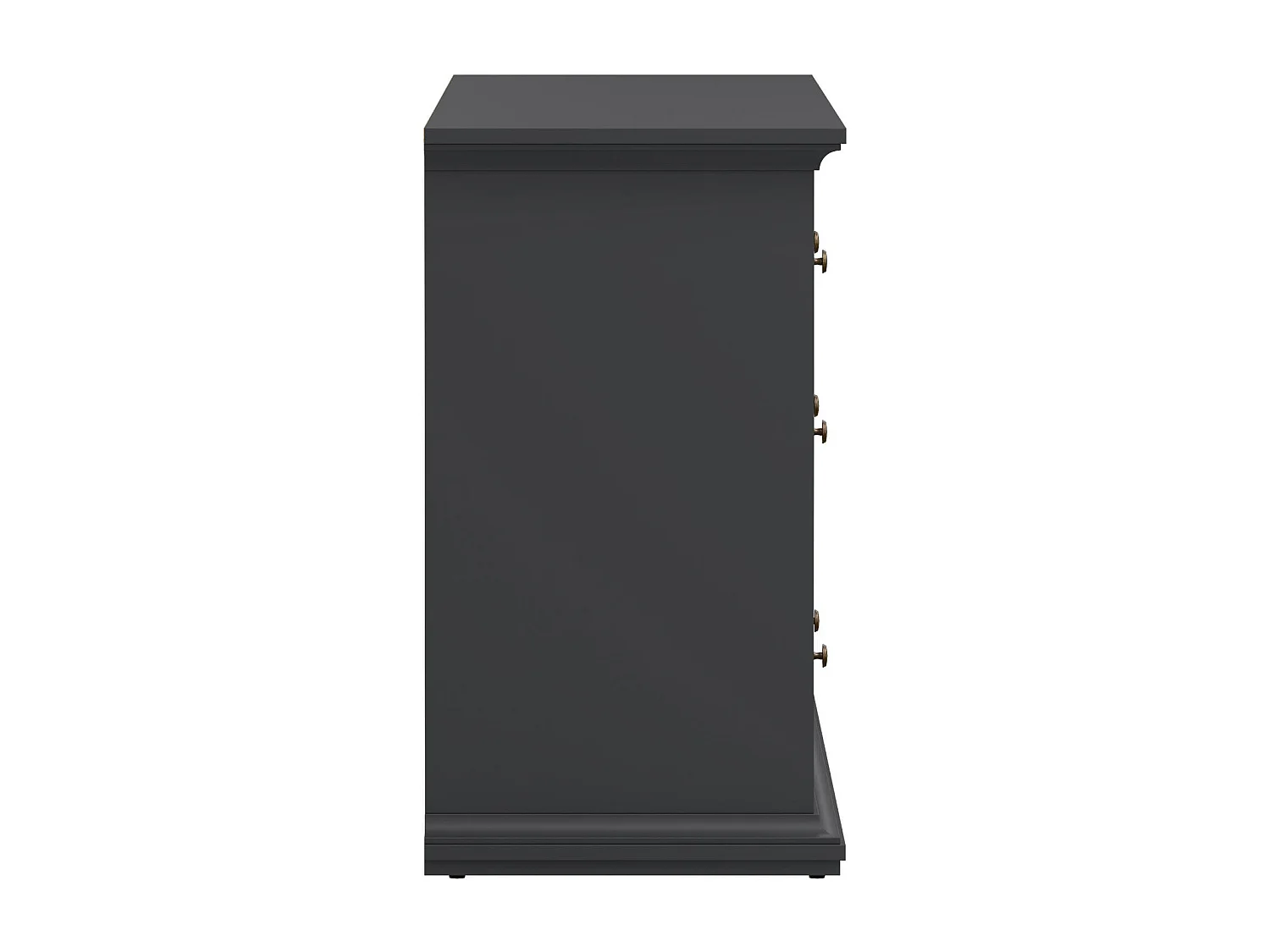 Kommode Drinaud, Mehrzweckkommode, Schlafzimmerkommode, Schrank mit Schubladen, 183x49 h87 cm, Grau